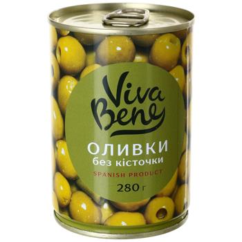 Оливки Viva Bene без кісточки 280 г - купити, ціни на Епіцентр FOOD - фото 1