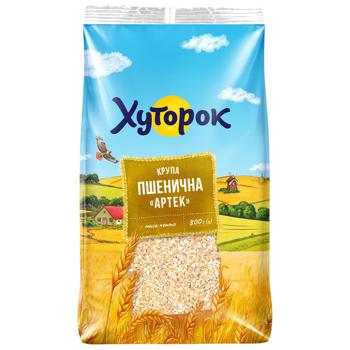 Крупа пшенична Хуторок Полтавська №3 800г - купити, ціни на КОСМОС - фото 1