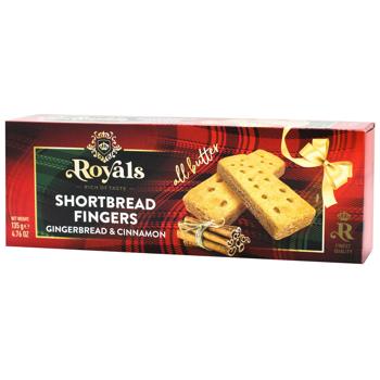 Печиво Royals Shortbread Fingers зі спеціями та корицею 135г - купити, ціни на METRO - фото 1