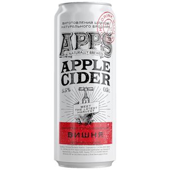 Apps Cherry Cider 5.5% 0.5l - buy, prices for MegaMarket - photo 1