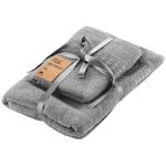 Ardesto Lotus Set of Gray Terry Towels 2pcs