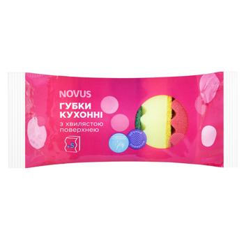 Novus Kitchen Sponges with a Wavy Surface 5pcs