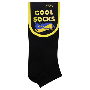 Шкарпетки Cool Socks унісекс короткі р.25-27 чорний