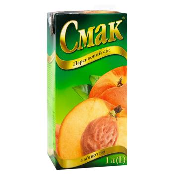 Сік Смак персиковий з м'якоттю 1л - купити, ціни на - фото 3