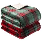 Actuel Cage Sherpa Flannel Plaid 130x170cm in assortment