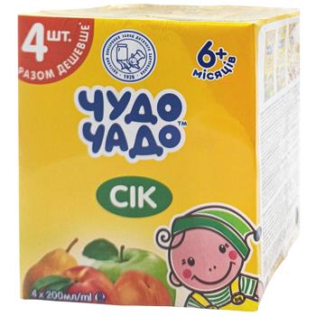 Chudo-Chado Juice Set 200ml x 4pcs - buy, prices for Chudo Market - photo 1