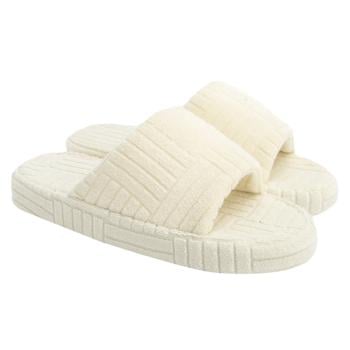 Тапочки домашние Twins HS женские махровые на платформе р.38-39 молочный - купить, цены на - фото 2