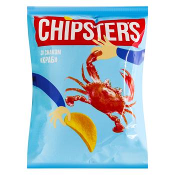 Чипсы картофельные Flint Chipster's вкус краб 100г