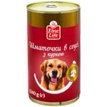 Dog food Fine life canned 1240g Ukraine