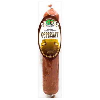 Ukrprompostach-95 Cervelat Boiled Smoked Sausage High Grade ~400g - buy, prices for METRO - photo 1