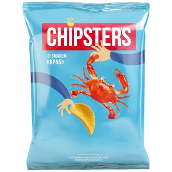 Чипсы Flint Chipster's картофельные со вкусом краба 120г - купить, цены на Восторг - фото 1