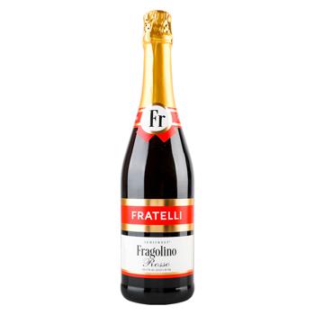 Напій винний ігристий Fratelli Fragolino Rosso червоний напівсолодкий 6-6,9% 0,75л - купити, ціни на ЕКО Маркет - фото 1