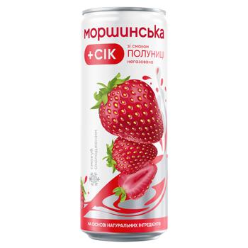 Morshynska Strawberry Non-Carbonated Drink 0.33l - buy, prices for Grono - photo 1