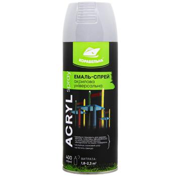 Korabelna Acrylic Spray Universal Enamel 400ml RAL 7046 Telegray Gray Gloss