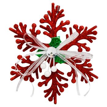 Red Snowflake Decoration 15*13*1cm YE759R - buy, prices for Za Raz - photo 1