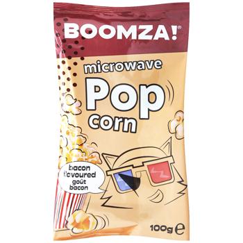 Попкорн Boomza! со вкусом бекона для микроволновой печи 100г - купить, цены на Торба - фото 1