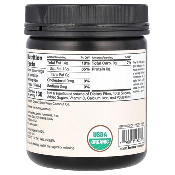 Олія кокосова Jarrow Formulas 473г - купити, ціни на Біотус - фото 2