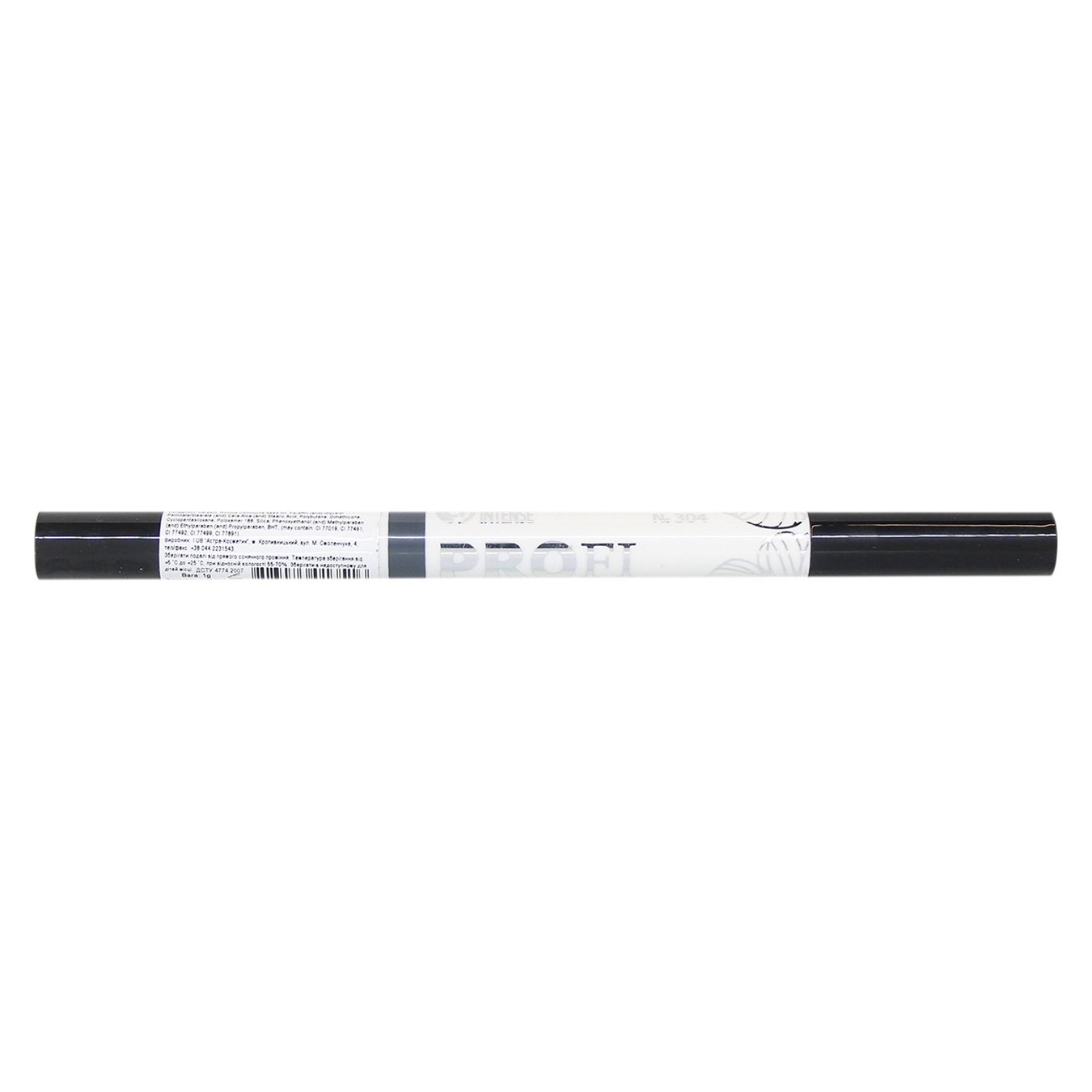

Карандаш для глаз и бровей с щеткой Colour Intense Profi Touch EB19 304 Dark Grey