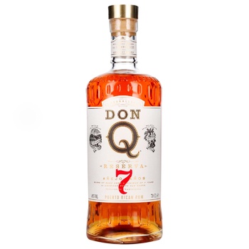 Ром Don Q Reserva 7yo Box 40% 0,7л та 2 бокали - купити, ціни на ULTRAMARKET - фото 2