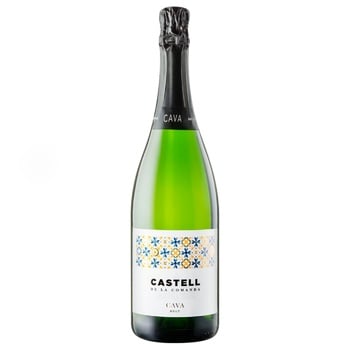 Вино игристое Castell de La Comanda Cava белое сухое 11,5% 0,75л - купить, цены на ULTRAMARKET - фото 1