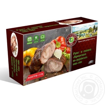 Charivna Yizha Ukrainian Pork Belly Roll vacuum packing - buy, prices for MegaMarket - photo 1