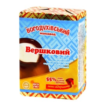 Продукт сирный Богодуховский Молзавод Сливочный 55% 90г - купить, цены на Чудо Маркет - фото 1