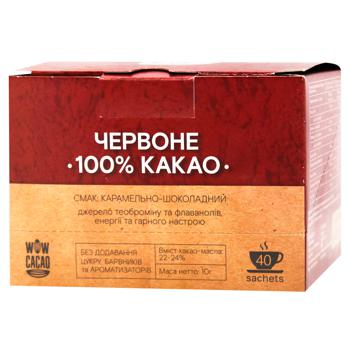 WOW Cacao Red Cocoa Cocoa Powder 100% 40x10g - buy, prices for WINETIME - photo 1