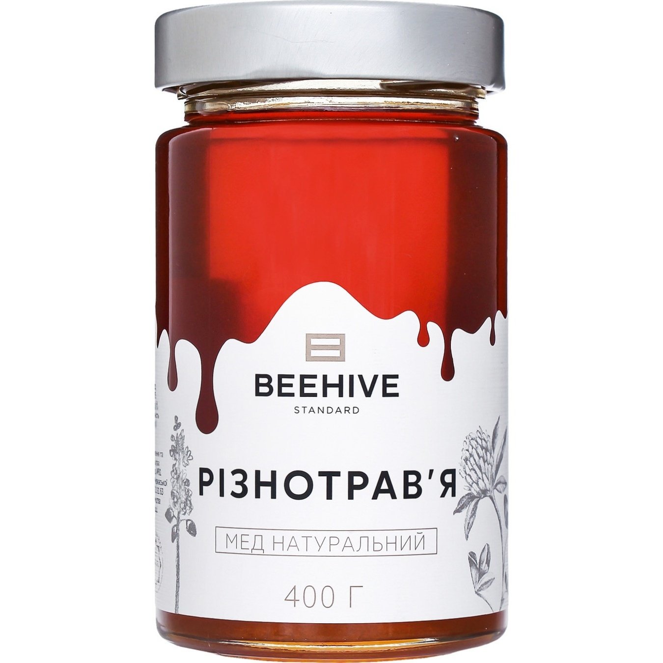 

Мёд Beehive Standard Натуральный из разнотравья 400г