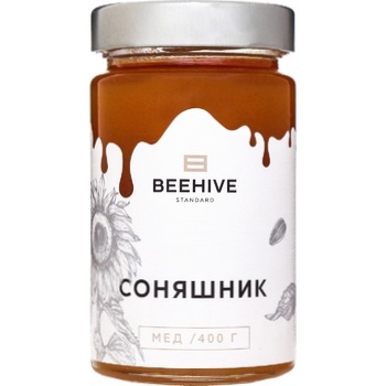 Мед Beehive Standard Натуральний з соняшнику 400г