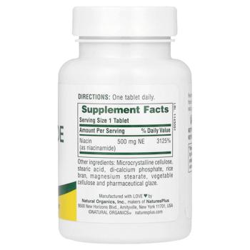 Nature's Plus Vitamin B3 500mg 90 tablets - buy, prices for - photo 3