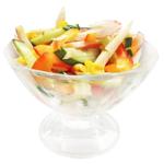 Malvina Salad with Crab Sticks, Bell Peppers, Cucumbers and Oil
