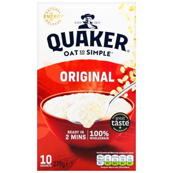 Каша вівсяна Quaker Original швидкого приготування 27г х 10шт - купити, ціни на - фото 2