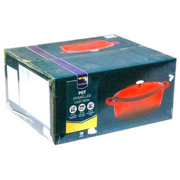 Metro Professional Red Cast Iron Oval Casserole 35cm 7.9l - buy, prices for METRO - photo 2