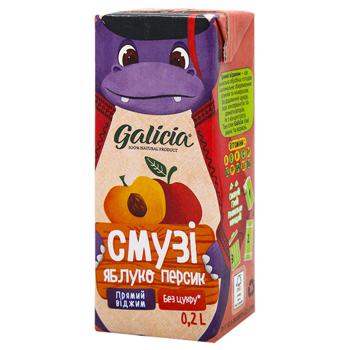 Galicia Apple-Peach smoothie 200ml - buy, prices for Auchan - photo 2