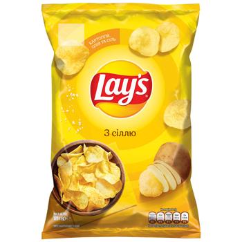 Lay's Potato Chips with Salt 120g - buy, prices for Grono - photo 1