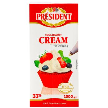 President Culinary for Whipping Ultra-pasteurized Cream 33% 1000g - buy, prices for - photo 2