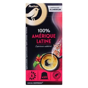 Кофе Ашан Amerique Latine 100% в капсулах 10шт 52г - купить, цены на Auchan - фото 3