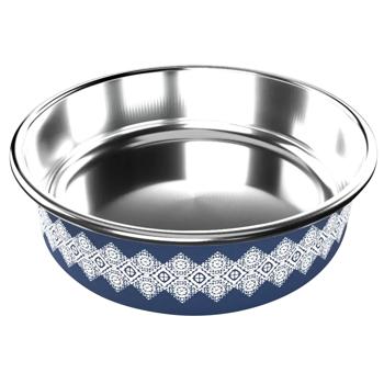 Arjan Impex Fusion Boho Ethnic Metal Bowl 13cm 470ml Blue - buy, prices for MasterZoo - photo 4