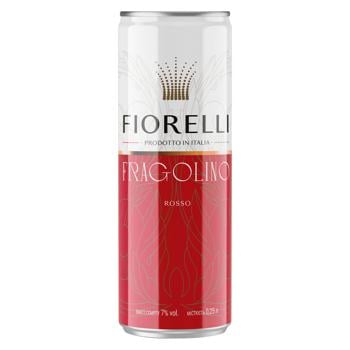 Fiorelli Fragolino Rosso Wine Basis Flavored Sparkling Drink 7% 250ml - buy, prices for Vostorg - photo 1