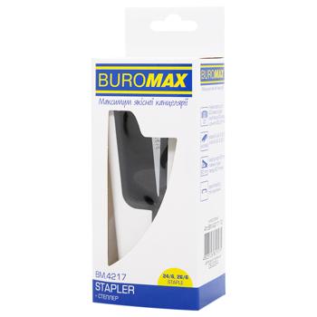Степлер пластиковый Buromax белый - купить, цены на МегаМаркет - фото 1