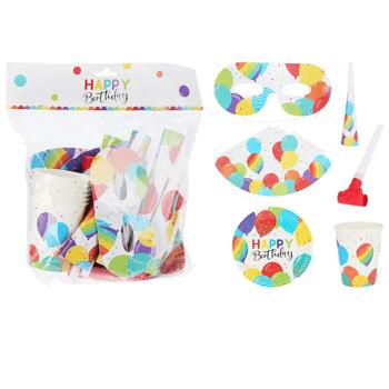 Набор для вечеринки 36 предметов 17,5см PR1000010 - купить, цены на КОСМОС - фото 1