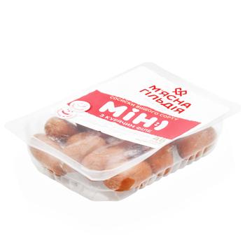 Сосиски Мясная Гильдия с куриным филе высший сорт 300г - купить, цены на - фото 2