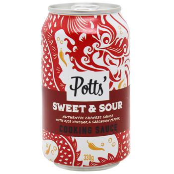 Potts' Sweet and Sour Sauce with Szechuan Pepper and Rice Vinegar 330g - buy, prices for WINETIME - photo 1