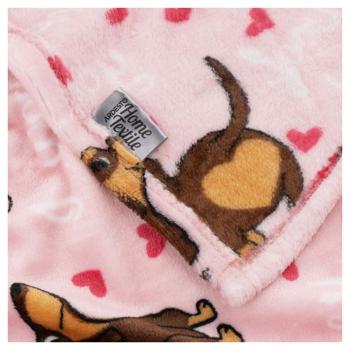Плед Ardesto Flannel Песики з сердечками 160*200см - купити, ціни на ULTRAMARKET - фото 4