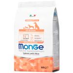 Корм сухий Monge Monoprotein з лососем та рисом для собак всіх порід 800г