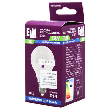 ELM Bulb Led Sphere 5W PA10 E14 4000 D45 18-0046 - buy, prices for ULTRAMARKET - photo 1