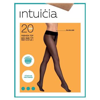 Intuyitsiya Fashion Top Women's Tights 20 den 3 beige