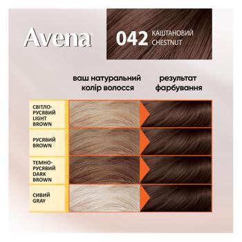 Крем-краска для волос Avena Shine Каштановый 042 - купить, цены на МегаМаркет - фото 3