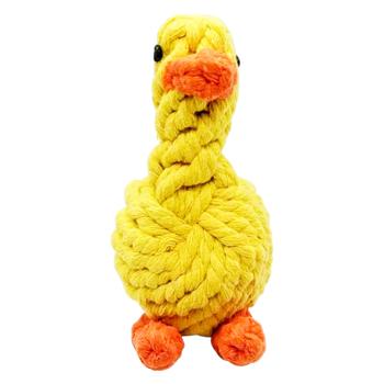 Игрушка для собак Pet Fun Утка канатная 12х8см - купить, цены на MasterZoo - фото 2