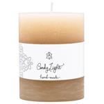 Candy Light Beige Cylinder Candle 8x10cm